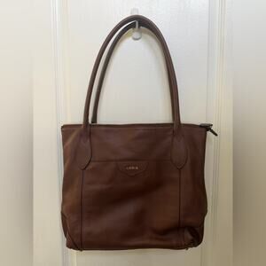 Lodis leather travel tote bag laptop bag